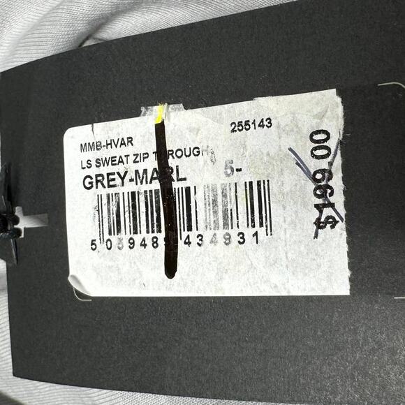 Ted Baker NWT Hvar Zip Through Cotton Blend Sweater Grey Men's Size 5 (US XL) - Picture 6 of 10